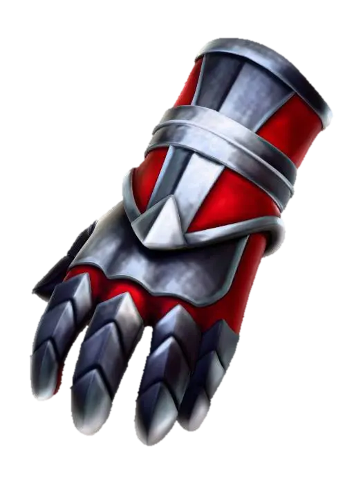 Red Gauntlet - Glove 3D model, vytvořený pomocí AI