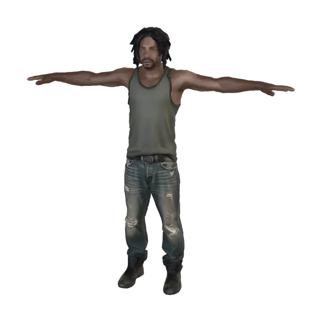 3D model for Harlem Style T-Pose