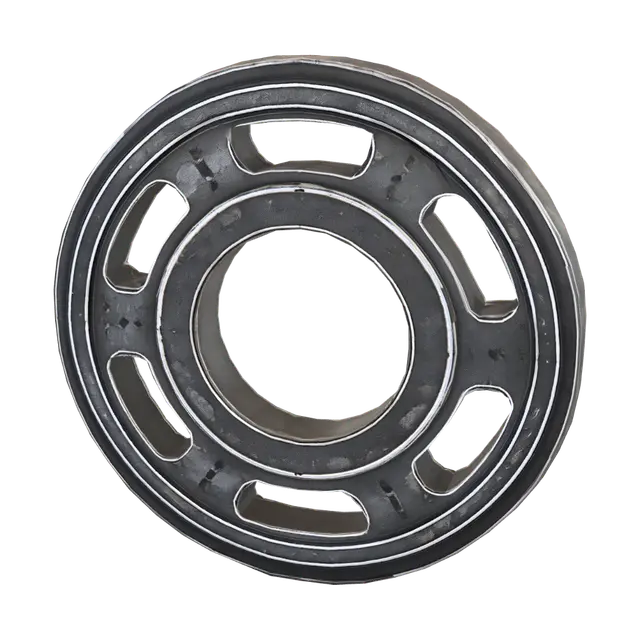 3D model for Rusty industrial flywheel
