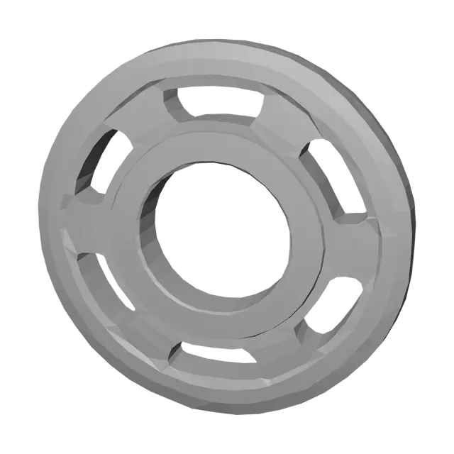 3D model for Rusty industrial flywheel