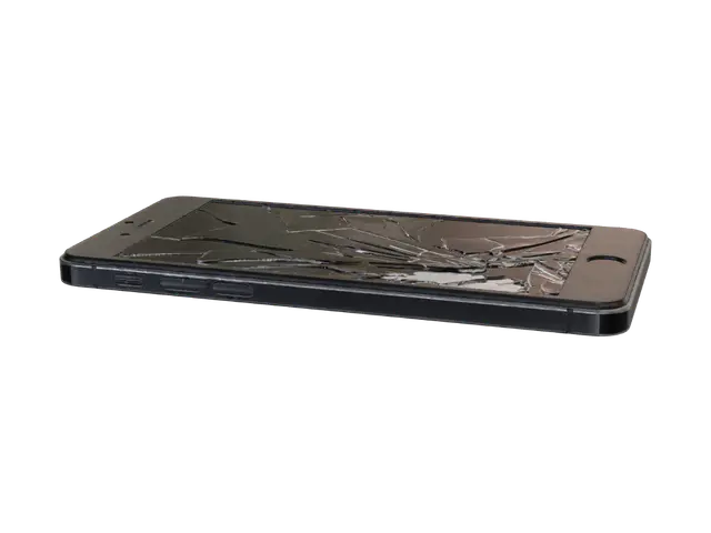 3D model for a broken black mobile phone