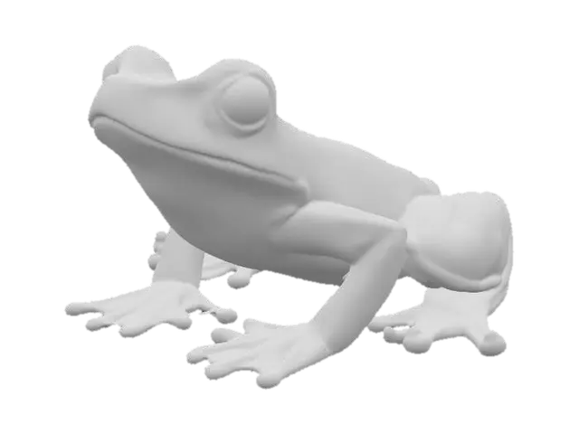 3D model for small, translucent frogs with vibrant lily pad patterns on their skin reside near the sparkling streams. They emit a soft glow during the night, creating a magical ambiance. Their croaks are melodious and contribute to the enchanting symphony of the glade