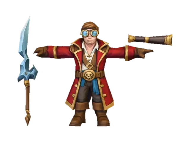 Sky Pirate (Flying Unit) - Airship 3D model, vytvořený pomocí AI