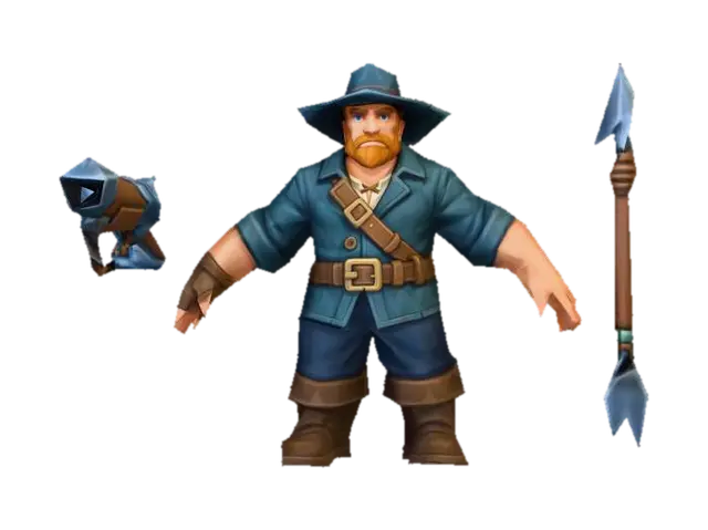 Modèle 3D Adventurer's Gear - Items, généré par IA