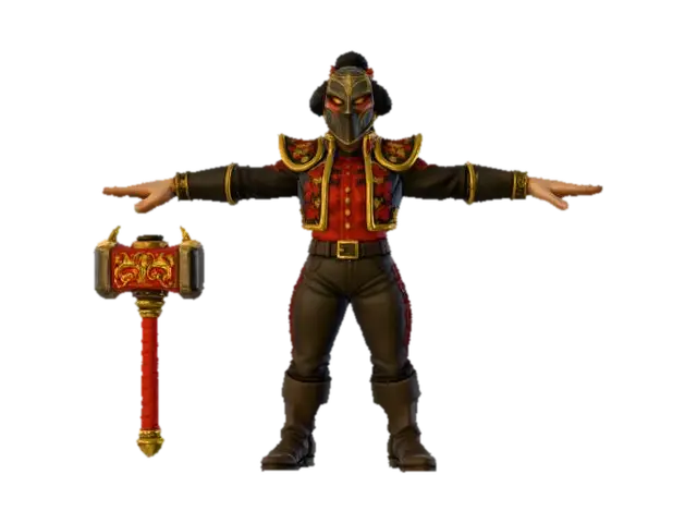 Matador Warrior,(Hero) La Martillera — The Spanish Executioner** A feared Spanish… - Enforcer 3D model, vytvořený pomocí AI
