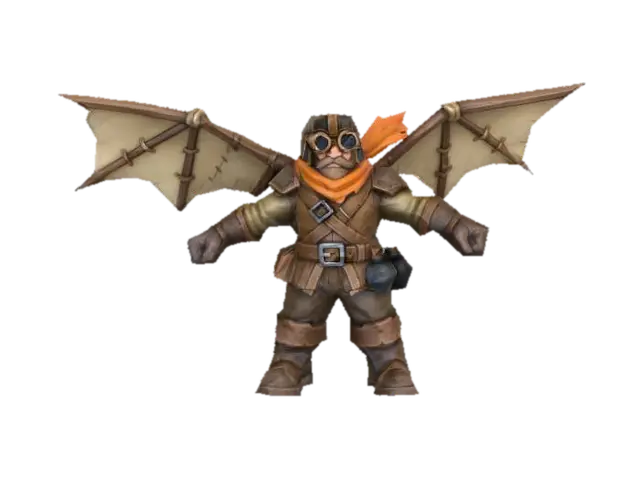 5.Sky Pirate (Flying Unit) Crownguard (Medieval Humans) 3D model, vytvořený pomocí AI