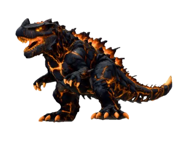 Modello 3D Lava Beast - Cg, generato dall’IA