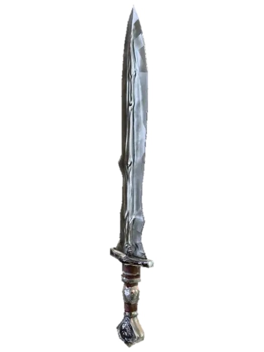 3D model for Tide-Caller Cutlass	Hilt is a nautilus shell; blade seems carved from frozen sea foam, flecked with salt crystals.,extremely detailed, high sharp resolution texture, hyperrealistic, 