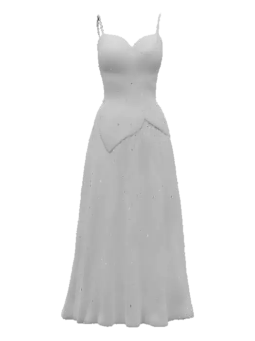 3D model for Sunset Blossom Dress