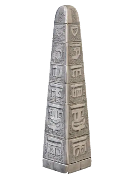 Viking RTS Building Runestone Monument 3D model, AI generated