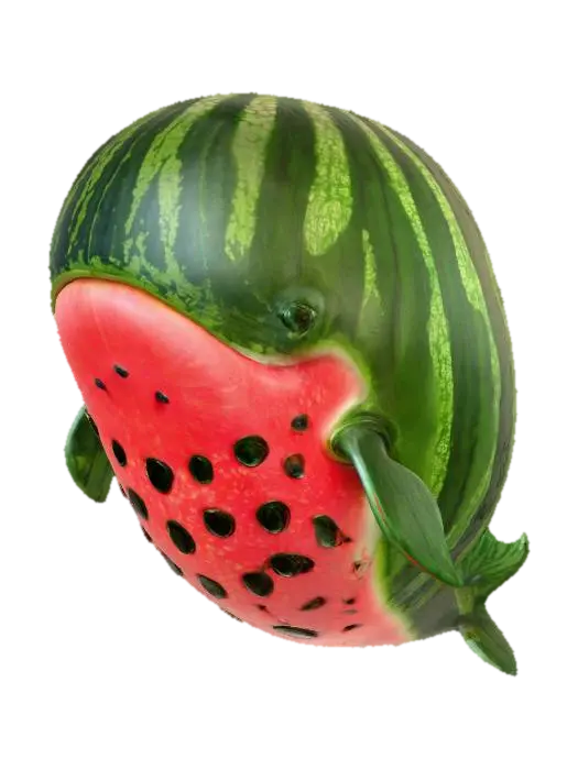 3D model for Watermelon Whale