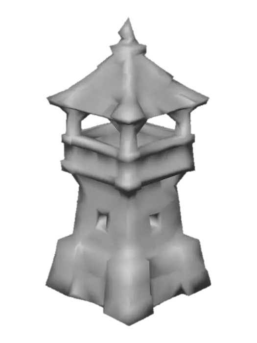 3D model for (tower building)2.Guard Tower(Tier 2) Crownguard (Medieval Humans)
