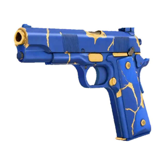 Golden Fractures - Pattern 3D model, vytvořený pomocí AI