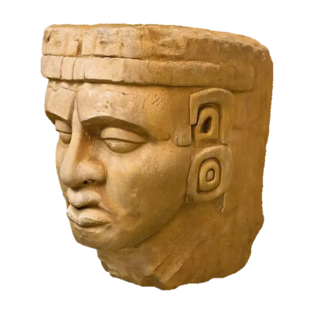 Olmec Stone Sentinel - Mexico 3D model, vytvořený pomocí AI