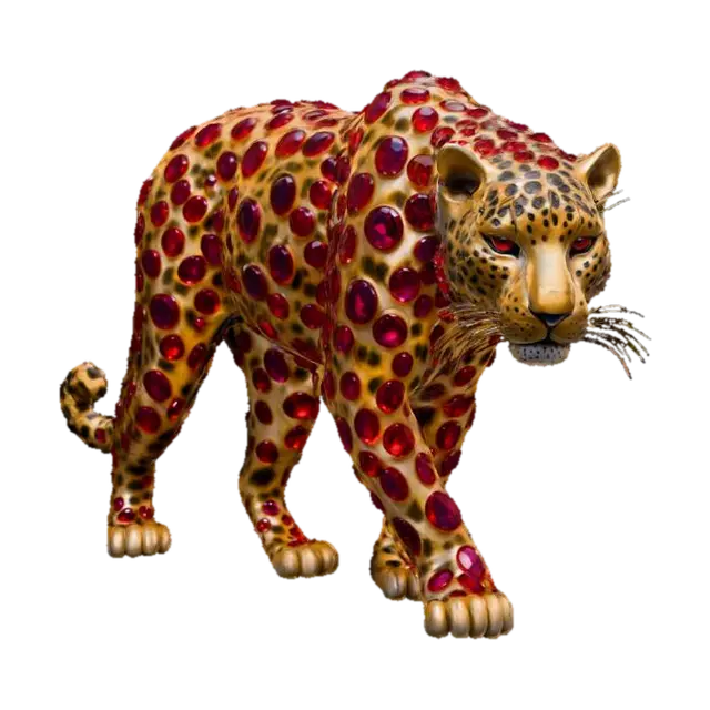 Glamour Prowl,rubies - Ruby 3D model, vytvořený pomocí AI