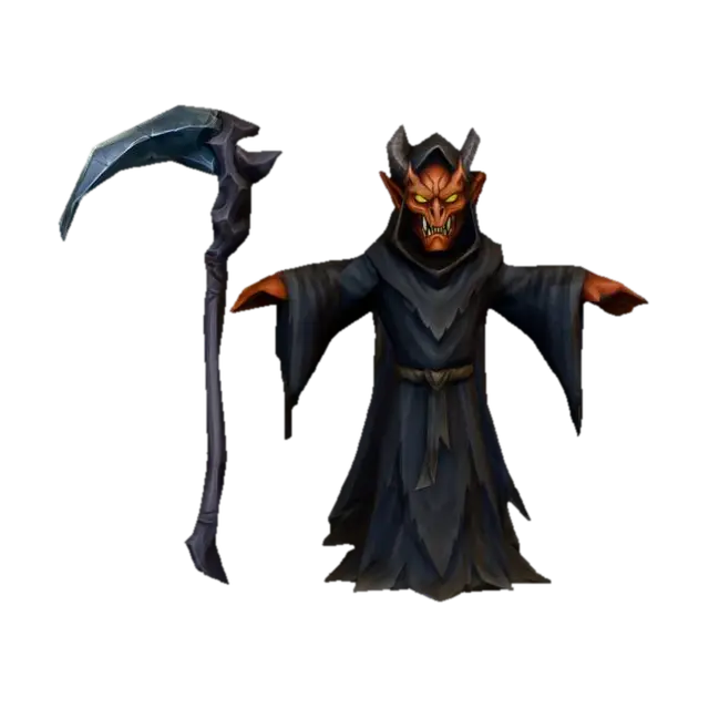 Demonic Reaper 3D model, vytvořený pomocí AI