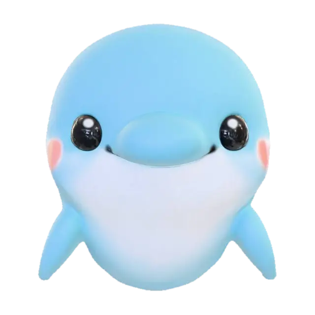 3D model for Blissful Dolphin