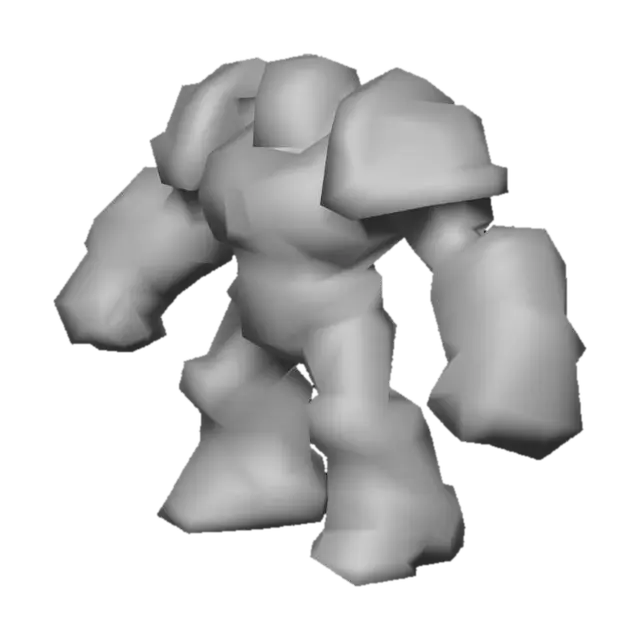 3D model for 1.Brawler Bot (Warrior)