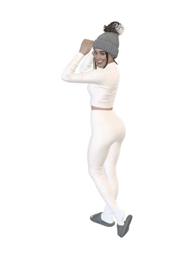 Curvy woman - Twilight 3D model, vytvořený pomocí AI