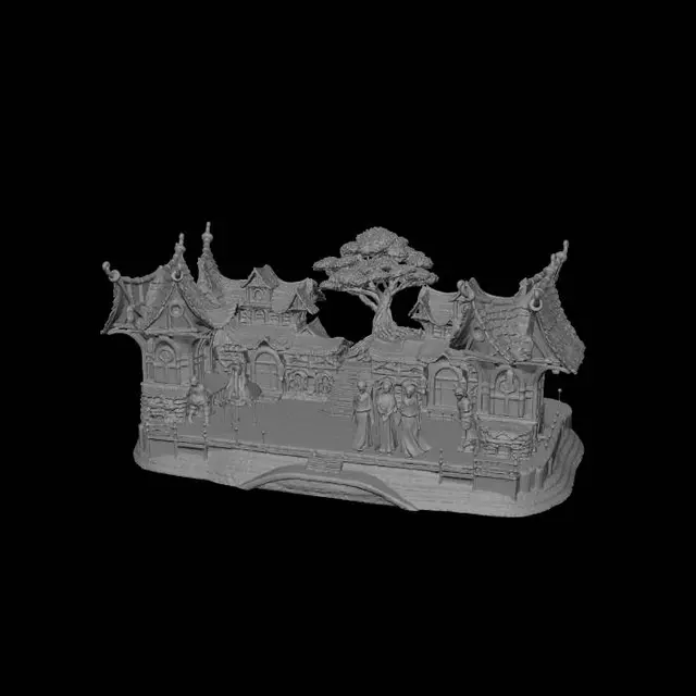 3D model for Moonlit Village of the Whispering Oaks