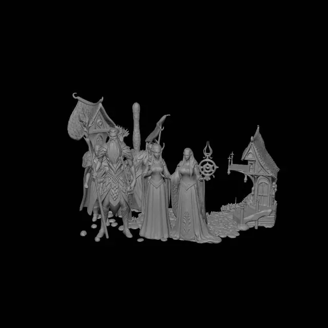 3D model for Moonlit Conclave of the Elven Court