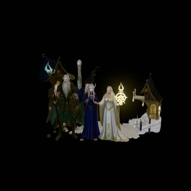 3D model for Moonlit Conclave of the Elven Court