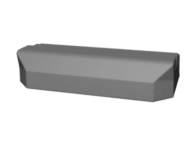 3D model for Grooved wooden block