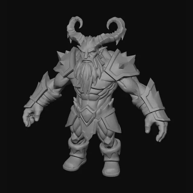 3D model for Crie a imagem de um Troll de gelo em T pose, para um jogo, ela será usada para geração de um modelo 3D. Use fundo transparente