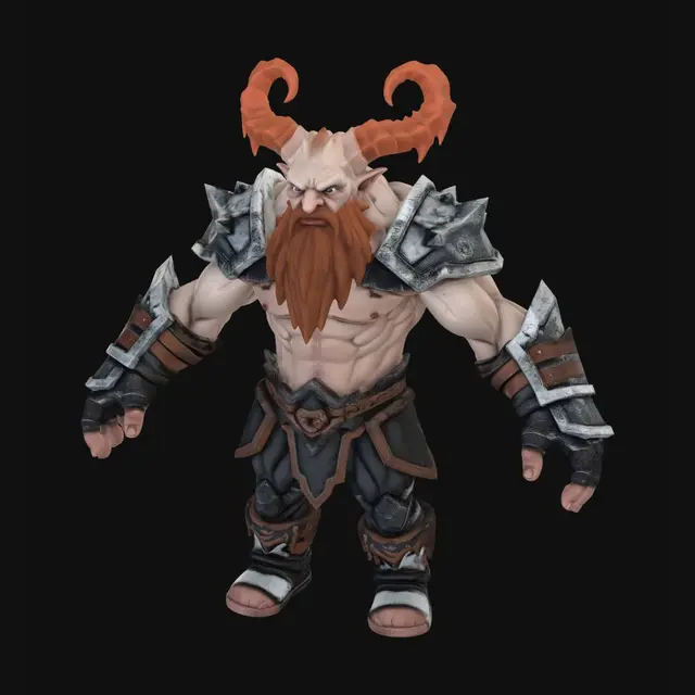 3D model for Crie a imagem de um Troll de gelo em T pose, para um jogo, ela será usada para geração de um modelo 3D. Use fundo transparente