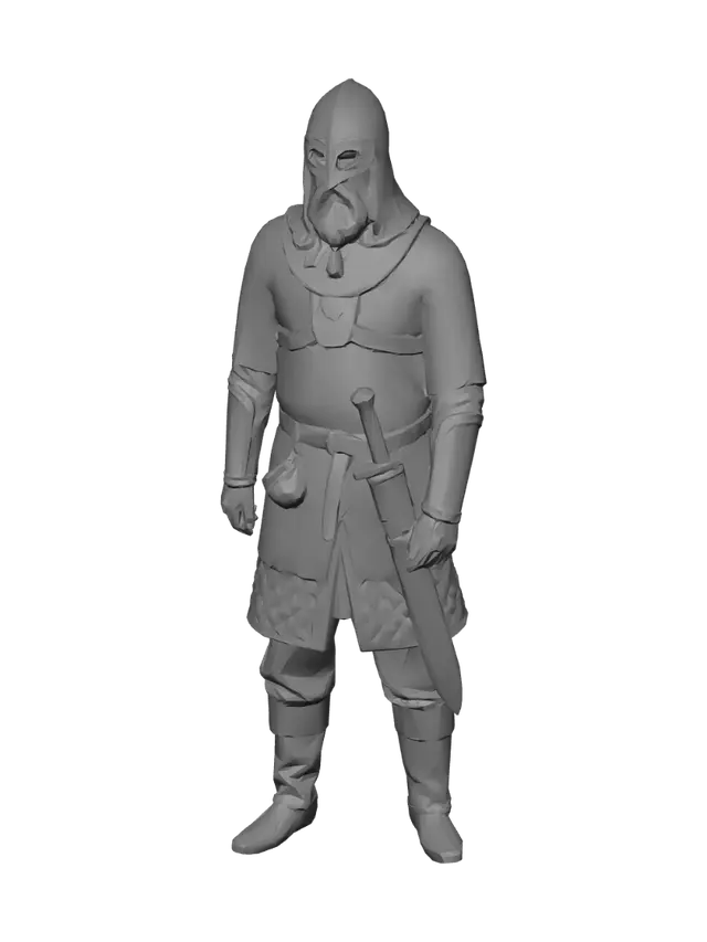 3D model for Green Screen Viking Warrior