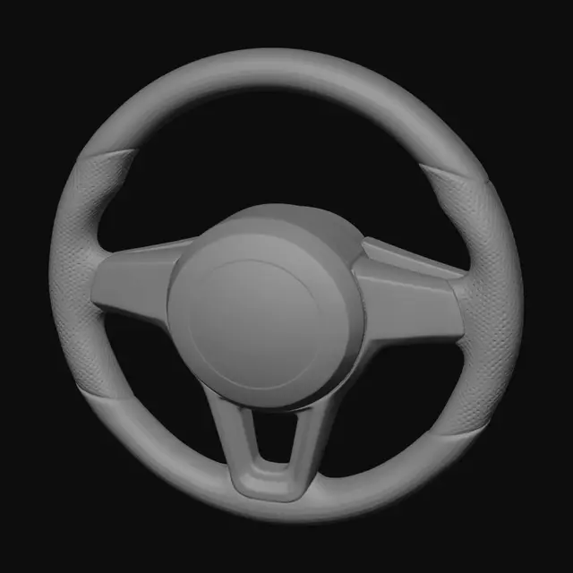 3D model for Steering Wheel Close-Up