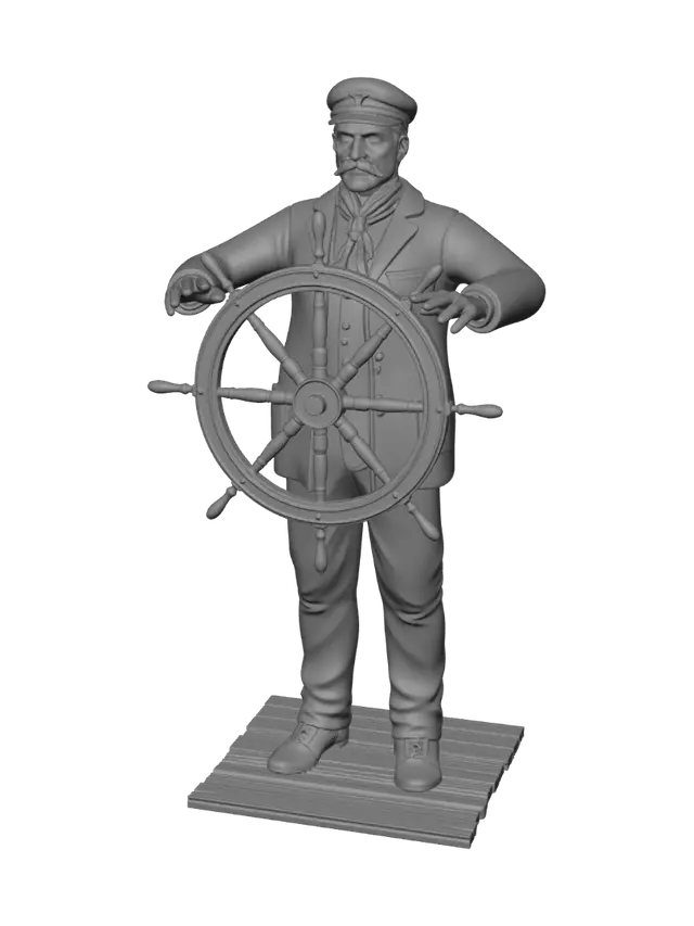 3D model for Captain at the Wheel