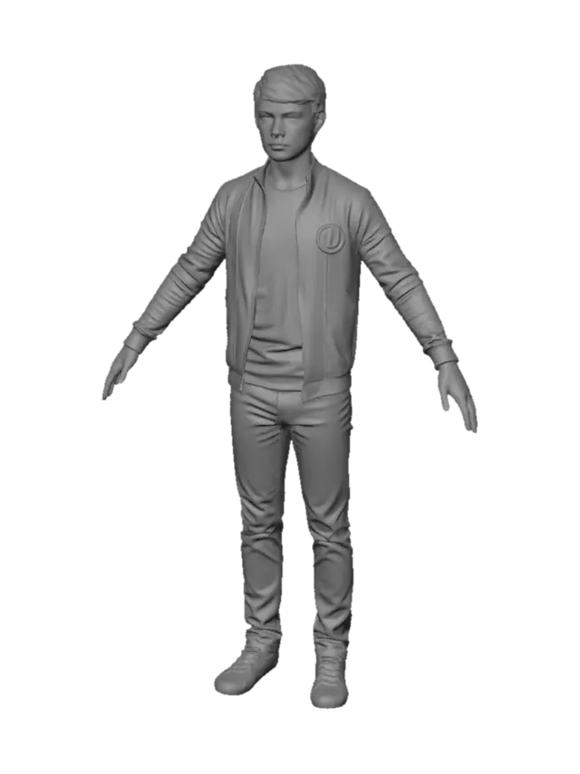 3D model for Number Ten in a Green Jacket