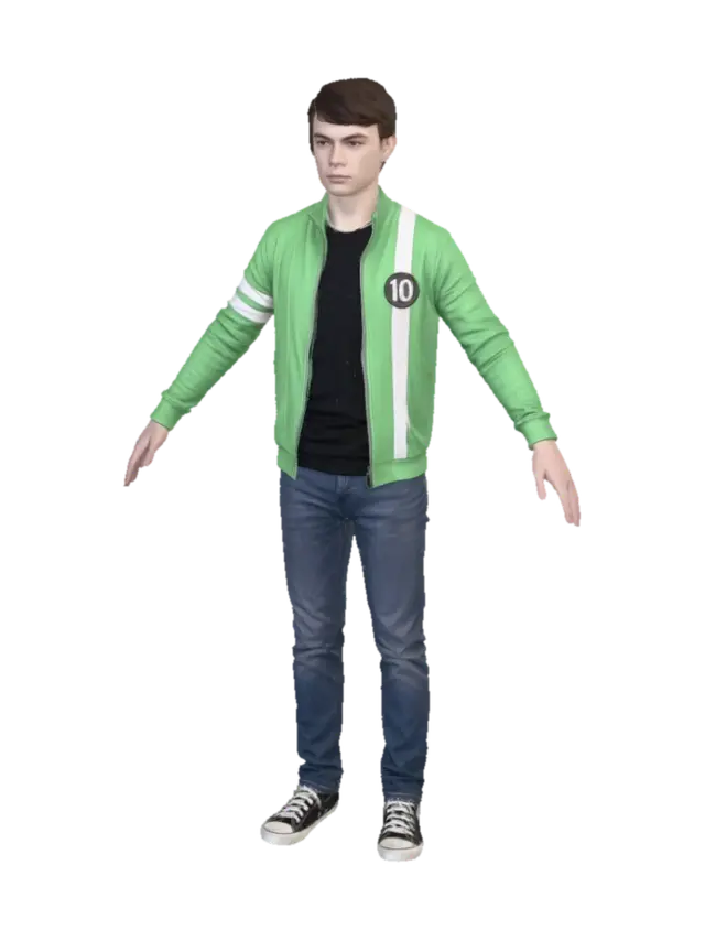 3D model for Number Ten in a Green Jacket