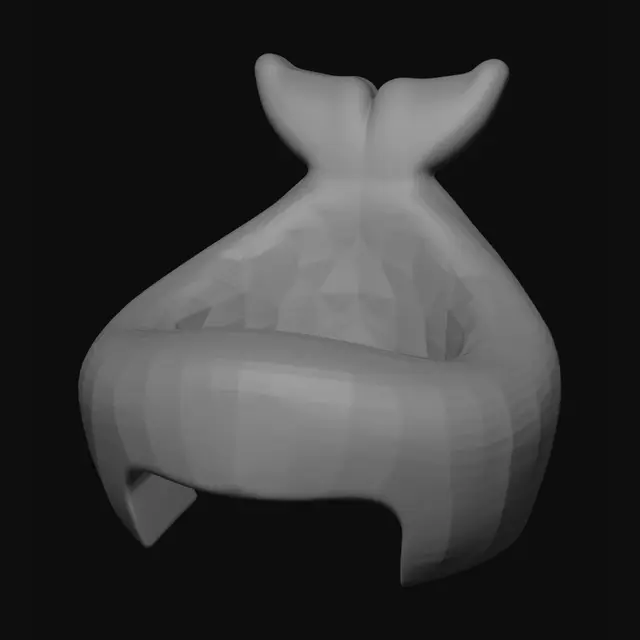 3D model for Unfinished clay kiln