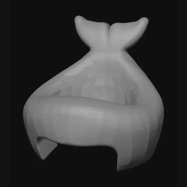 3D model for Unfinished clay kiln