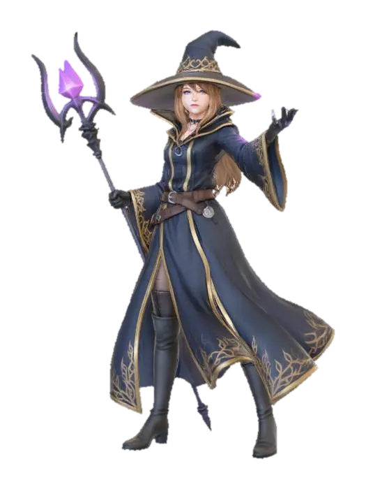 Helen the black mage FFXIV - Video 3D model, vytvořený pomocí AI