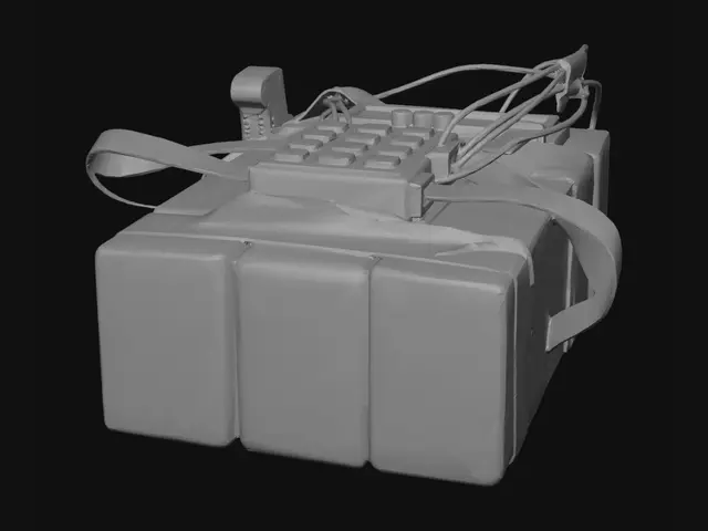 3D model for Explosive device prop with keypad and wires