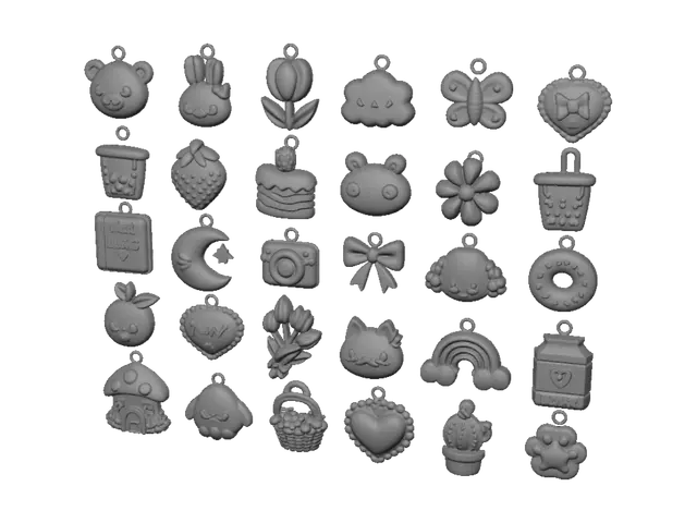 3D model for Pastel Kawaii Clay Charm Collection