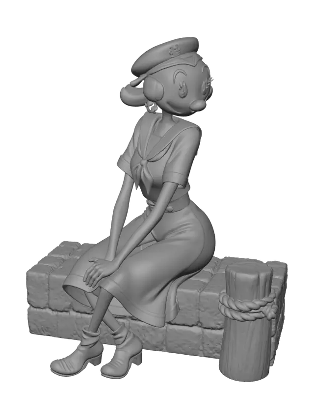 3D model for Olive Oyl at the Harbor