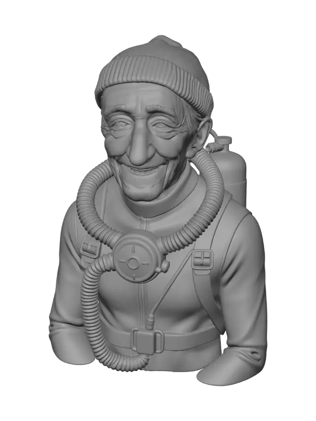 3D model for Jacque Costteau