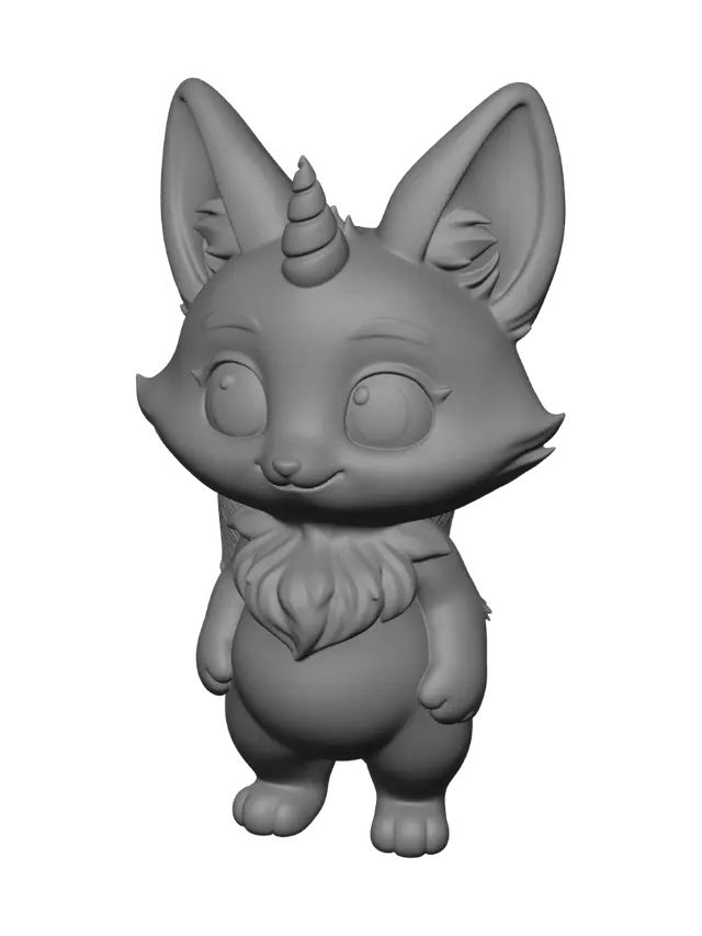 3D model for Pastel Unicorn Kitten