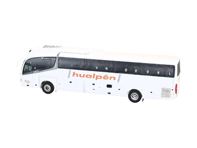 bus hualpen - Sideview 3D model, vytvořený pomocí AI