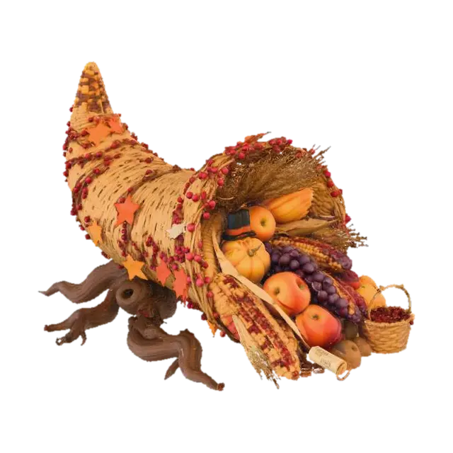 #Thanksgiving#, Cornucopia of Abundance 3D model, vytvořený pomocí AI