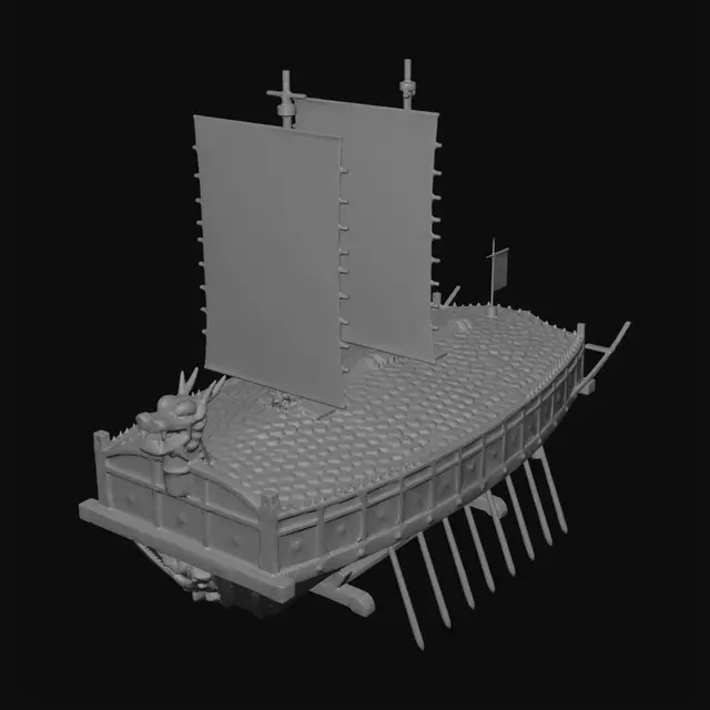 3D model for Dragonship