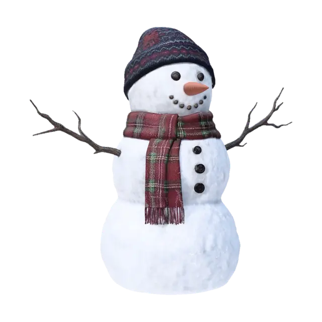 3D model for Moonlit Snowman