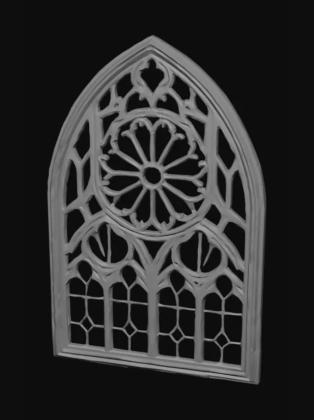 3D model for Gothic Rose Window