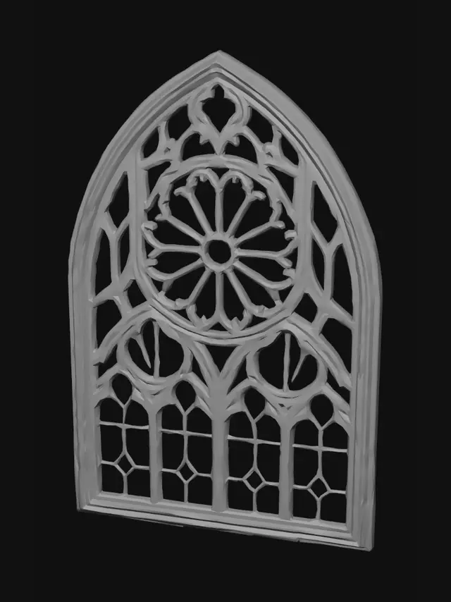 3D model for Gothic Rose Window