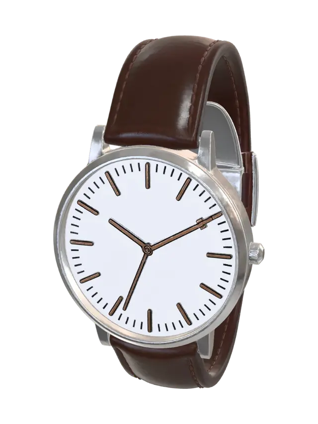 Timeless Leather Watch - Strap 3D model, vytvořený pomocí AI