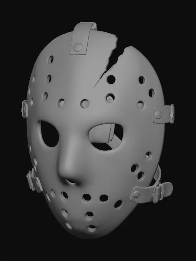 3D model for Crimson Slasher Mask